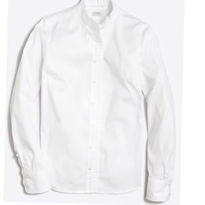 J Crew Factory Ruffled Top